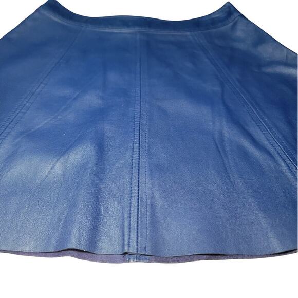 PJK - Patterson J. Kincaid Flirty A-Line Pleated Flair Lambskin Skirt Womens XS - Picture 11 of 12